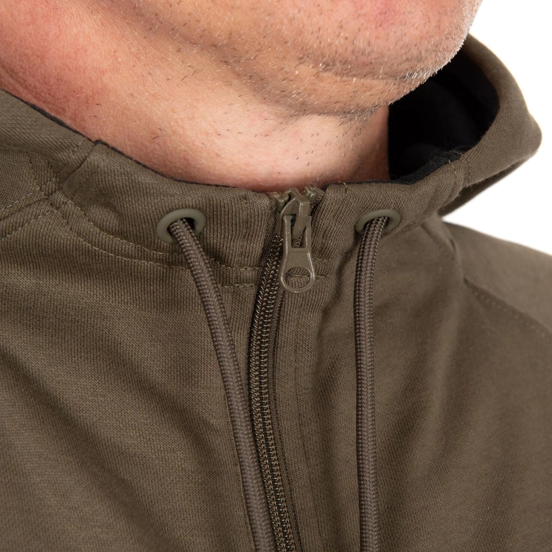 Fox Collection Zipped Hoody Green
